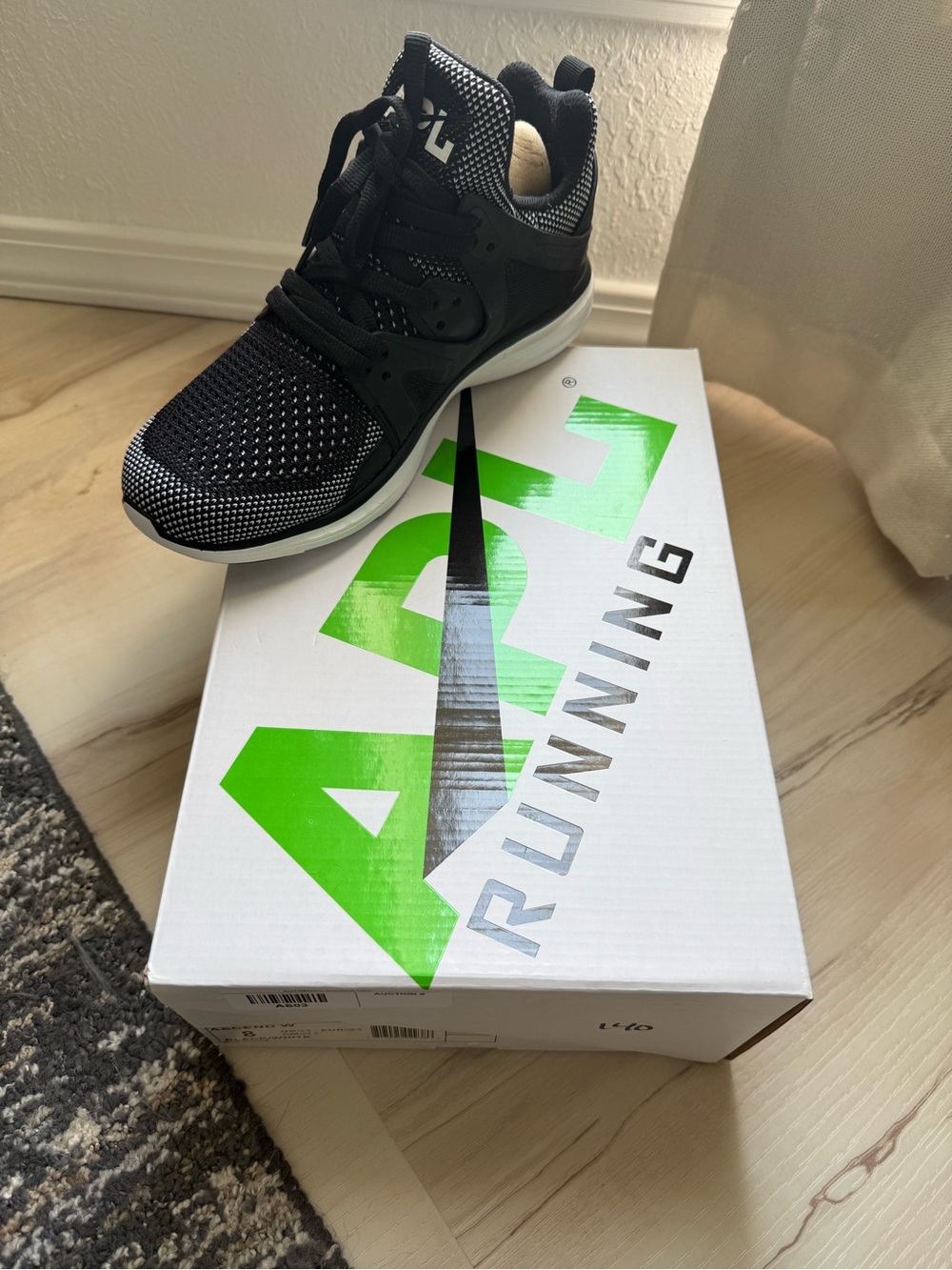 APL Black and White Knit Performance Trainer